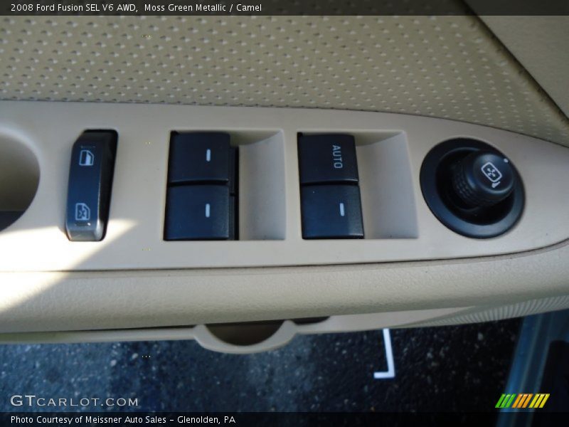 Moss Green Metallic / Camel 2008 Ford Fusion SEL V6 AWD
