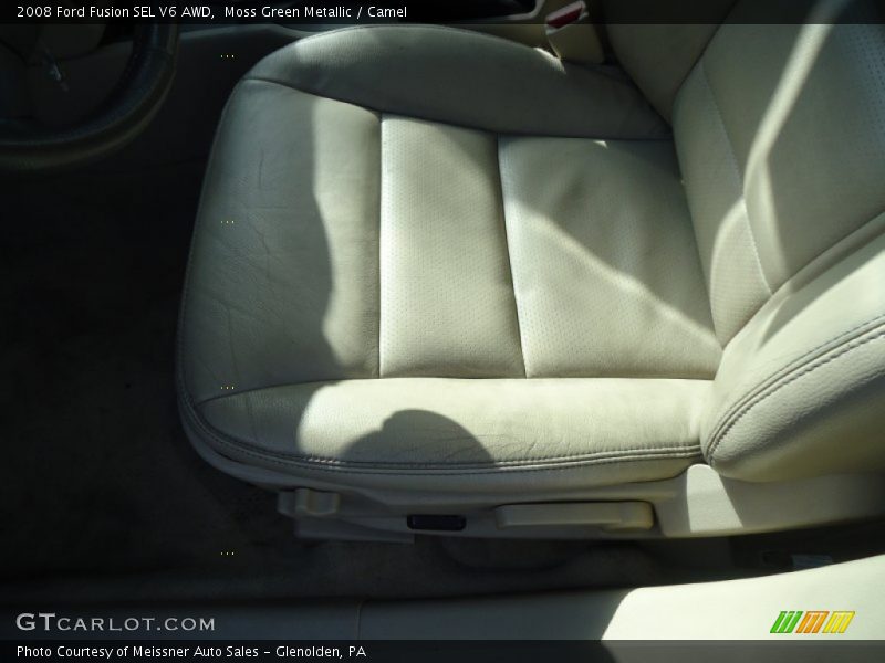 Moss Green Metallic / Camel 2008 Ford Fusion SEL V6 AWD