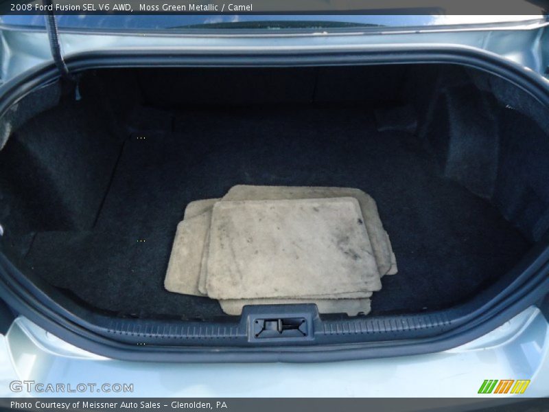 Moss Green Metallic / Camel 2008 Ford Fusion SEL V6 AWD