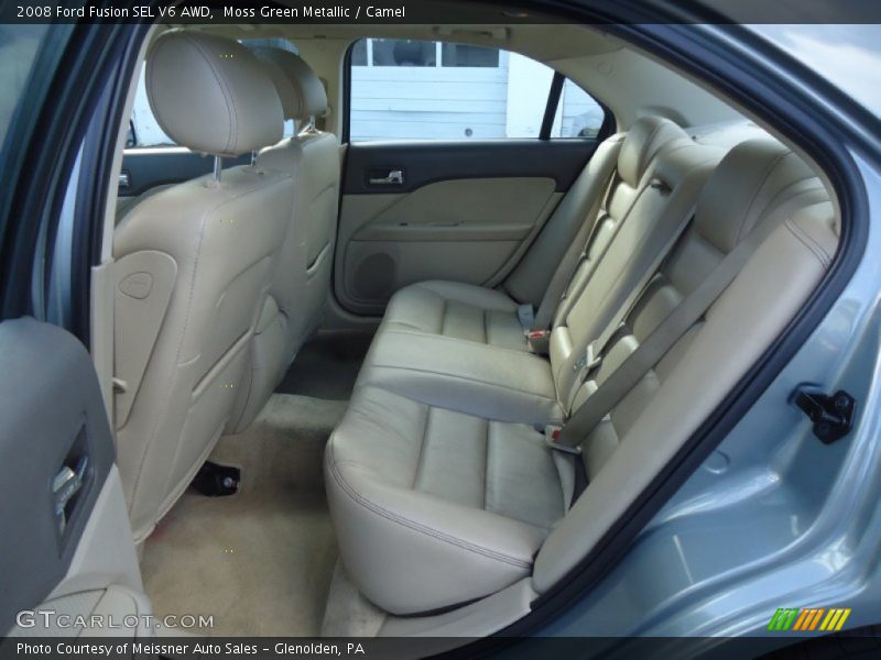Moss Green Metallic / Camel 2008 Ford Fusion SEL V6 AWD