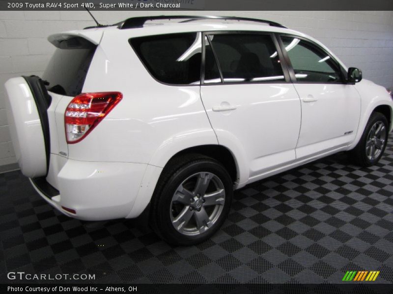Super White / Dark Charcoal 2009 Toyota RAV4 Sport 4WD