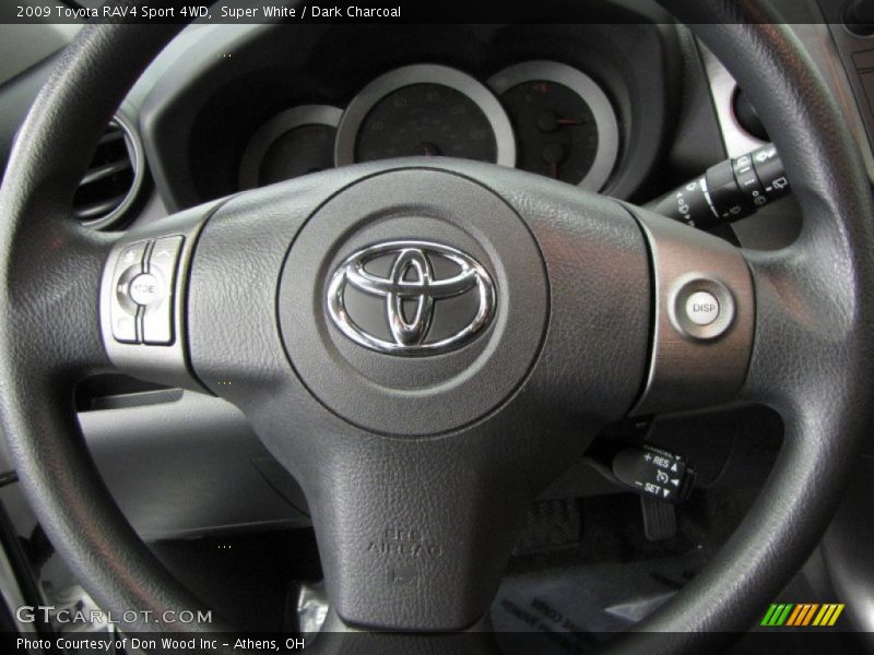 Super White / Dark Charcoal 2009 Toyota RAV4 Sport 4WD