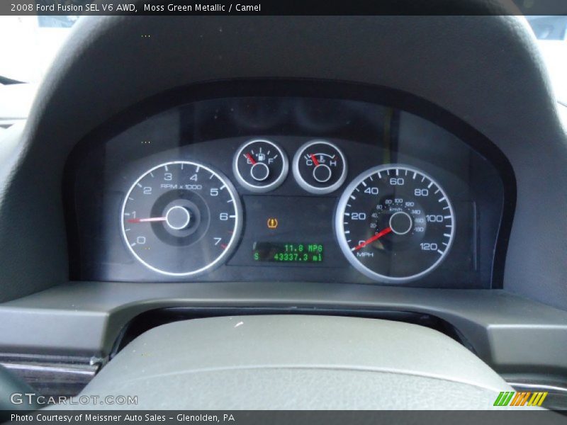 Moss Green Metallic / Camel 2008 Ford Fusion SEL V6 AWD