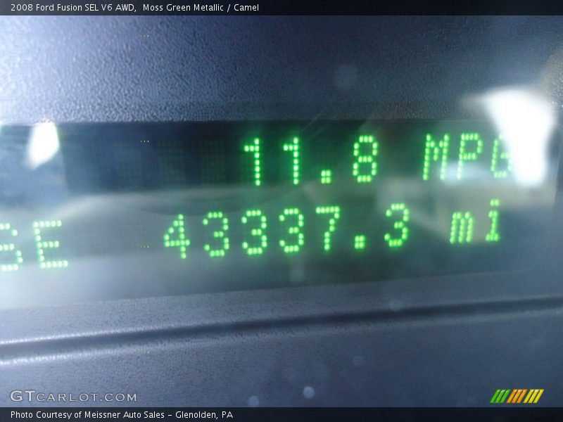 Moss Green Metallic / Camel 2008 Ford Fusion SEL V6 AWD