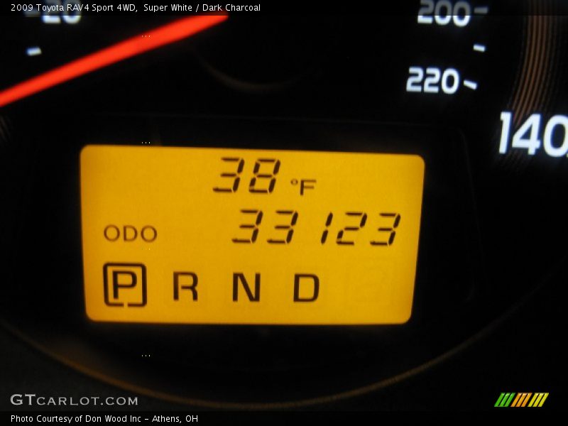 Super White / Dark Charcoal 2009 Toyota RAV4 Sport 4WD