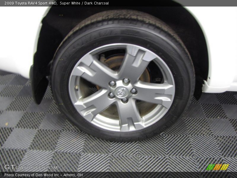 Super White / Dark Charcoal 2009 Toyota RAV4 Sport 4WD