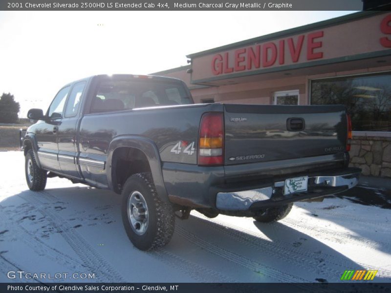 Medium Charcoal Gray Metallic / Graphite 2001 Chevrolet Silverado 2500HD LS Extended Cab 4x4