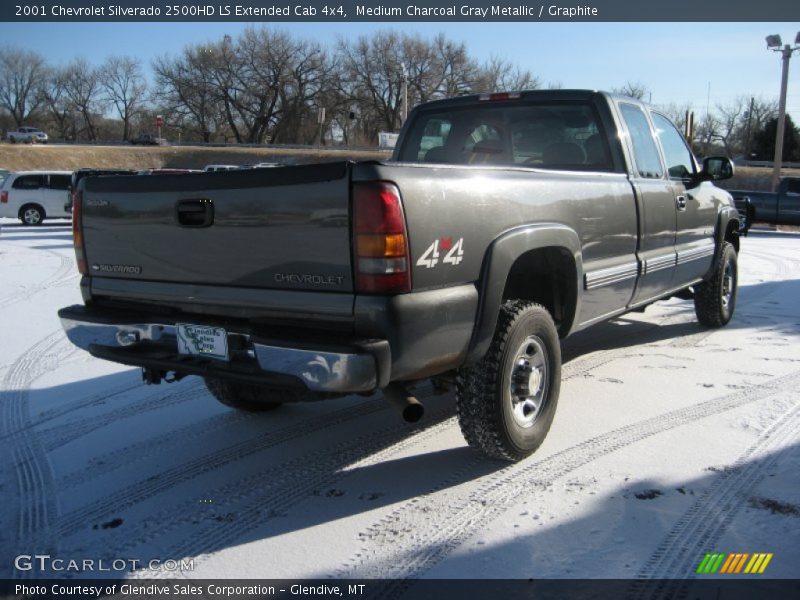 Medium Charcoal Gray Metallic / Graphite 2001 Chevrolet Silverado 2500HD LS Extended Cab 4x4