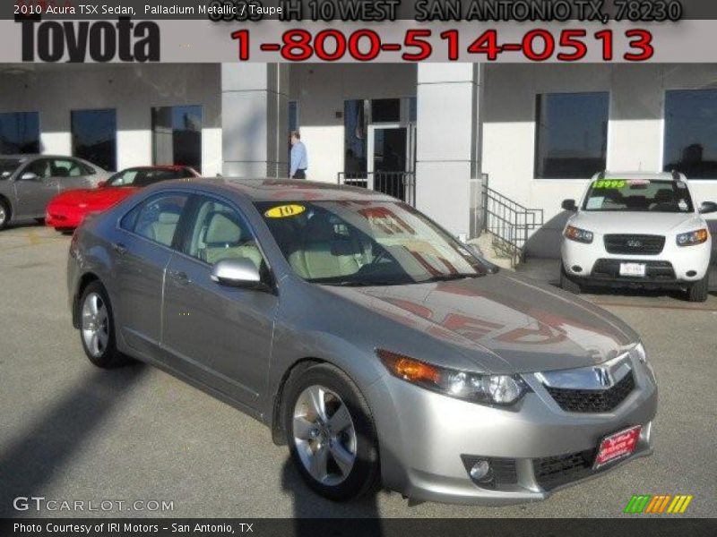 Palladium Metallic / Taupe 2010 Acura TSX Sedan