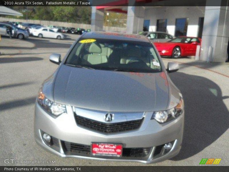 Palladium Metallic / Taupe 2010 Acura TSX Sedan