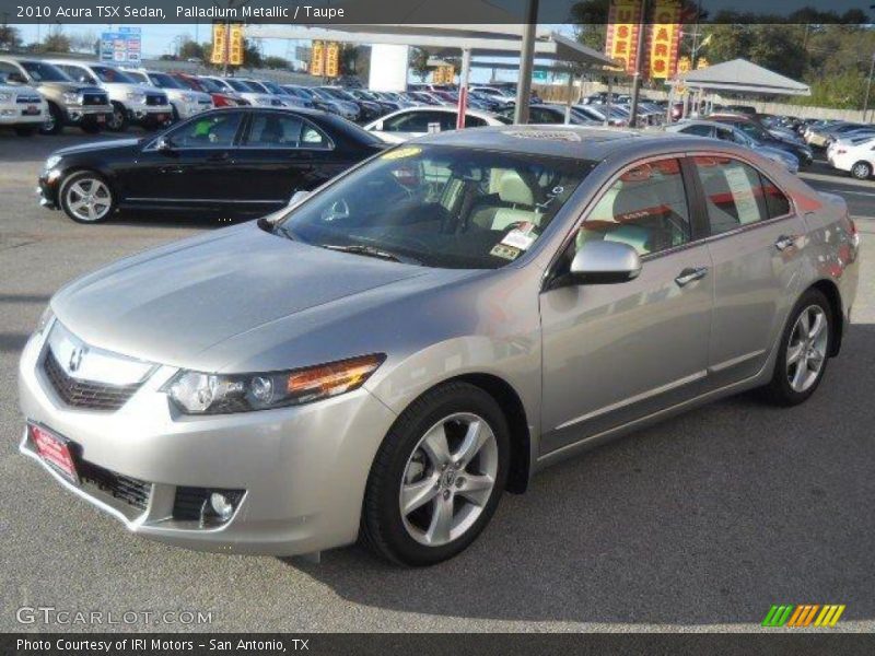 Palladium Metallic / Taupe 2010 Acura TSX Sedan