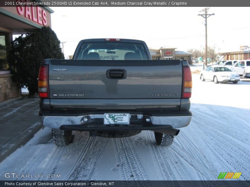 Medium Charcoal Gray Metallic / Graphite 2001 Chevrolet Silverado 2500HD LS Extended Cab 4x4