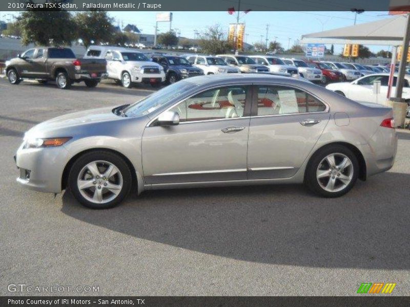 Palladium Metallic / Taupe 2010 Acura TSX Sedan