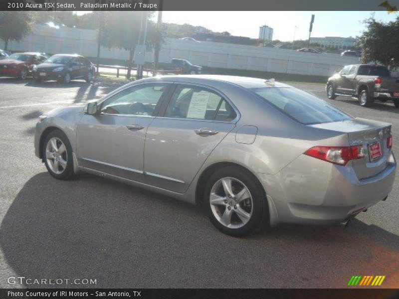 Palladium Metallic / Taupe 2010 Acura TSX Sedan