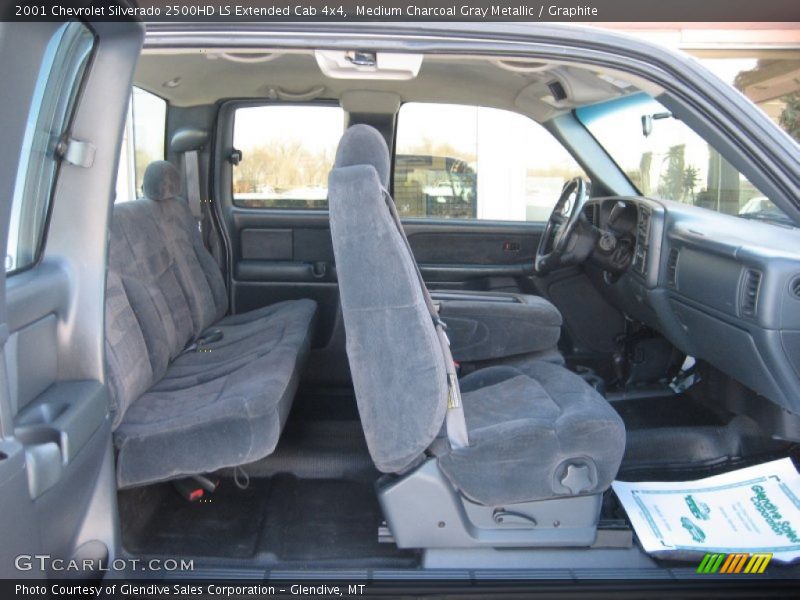  2001 Silverado 2500HD LS Extended Cab 4x4 Graphite Interior