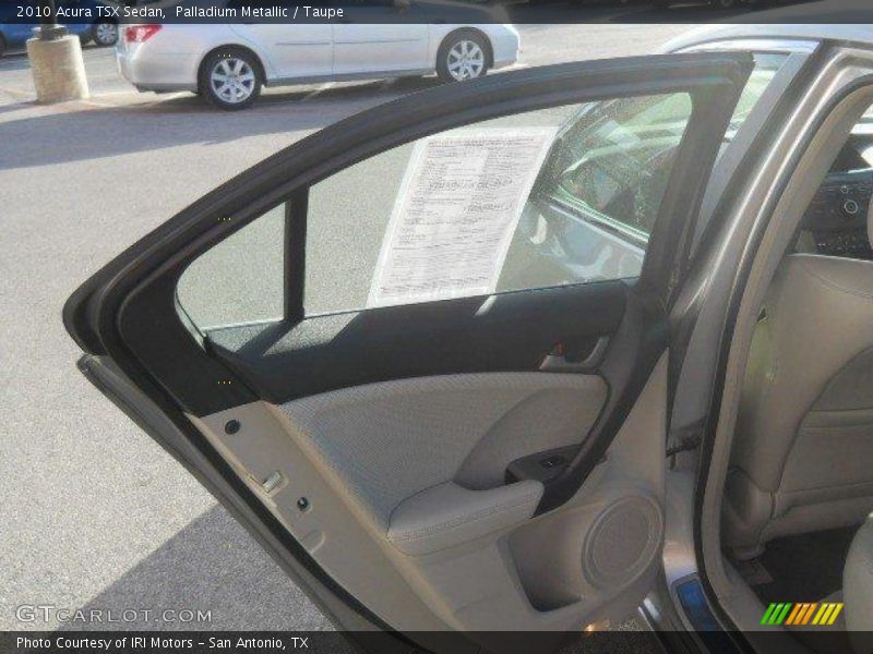 Palladium Metallic / Taupe 2010 Acura TSX Sedan