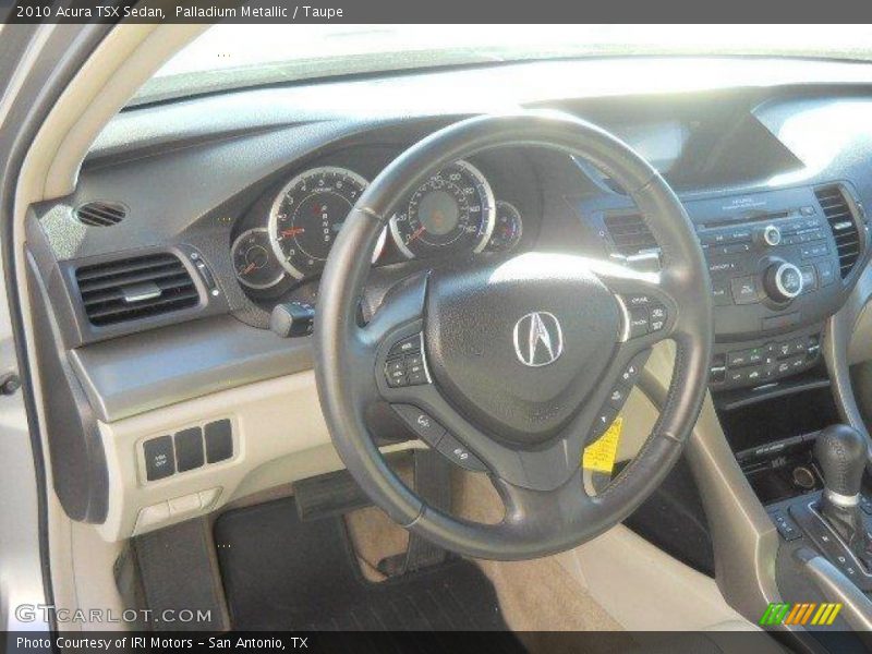 Palladium Metallic / Taupe 2010 Acura TSX Sedan