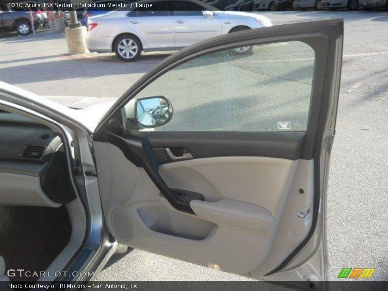 Palladium Metallic / Taupe 2010 Acura TSX Sedan