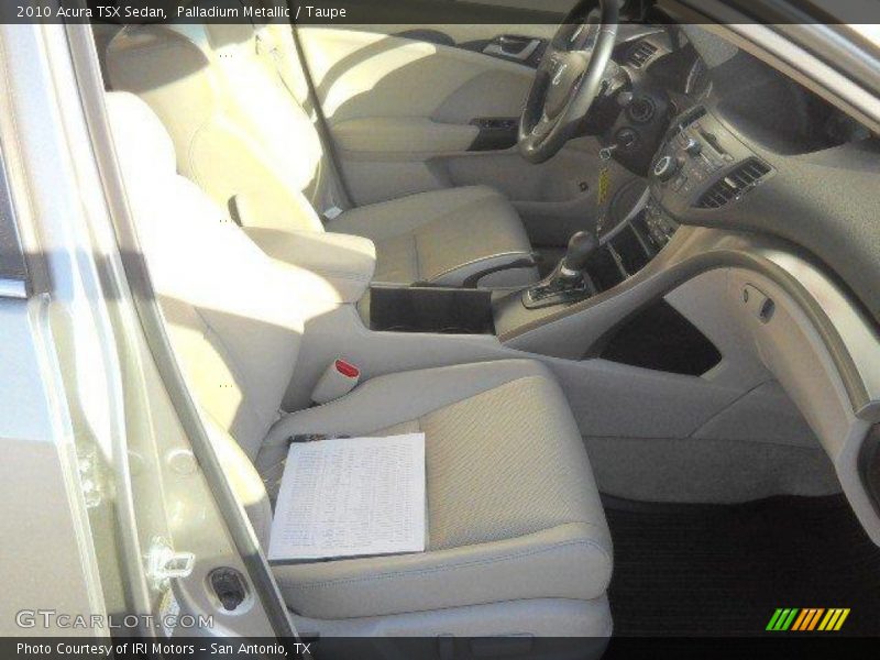Palladium Metallic / Taupe 2010 Acura TSX Sedan