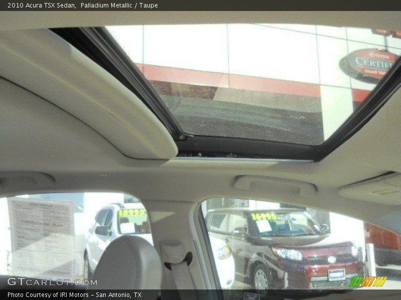 Palladium Metallic / Taupe 2010 Acura TSX Sedan