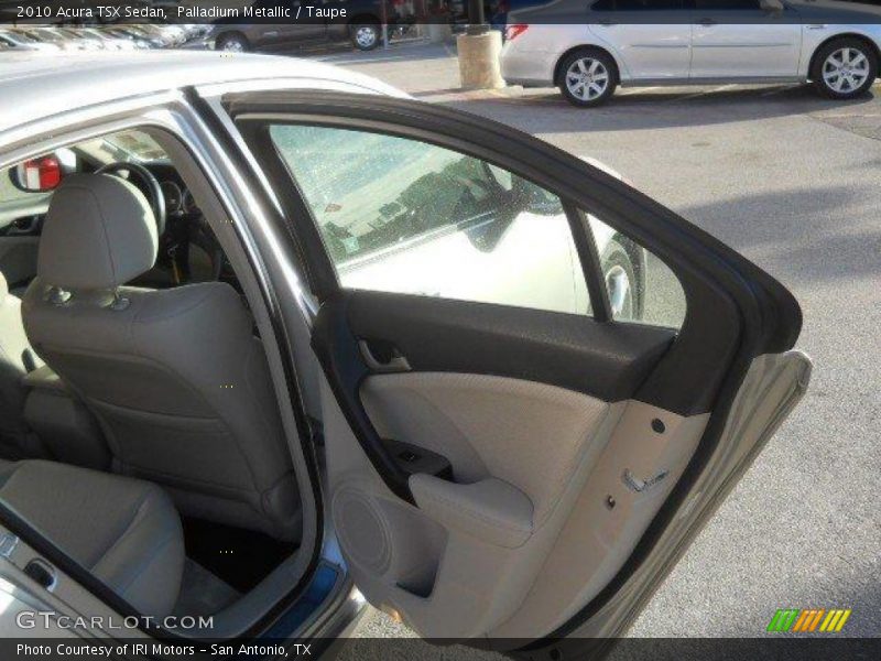 Palladium Metallic / Taupe 2010 Acura TSX Sedan