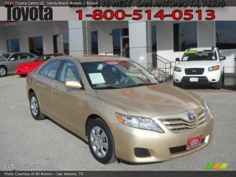Sandy Beach Metallic / Bisque 2011 Toyota Camry LE
