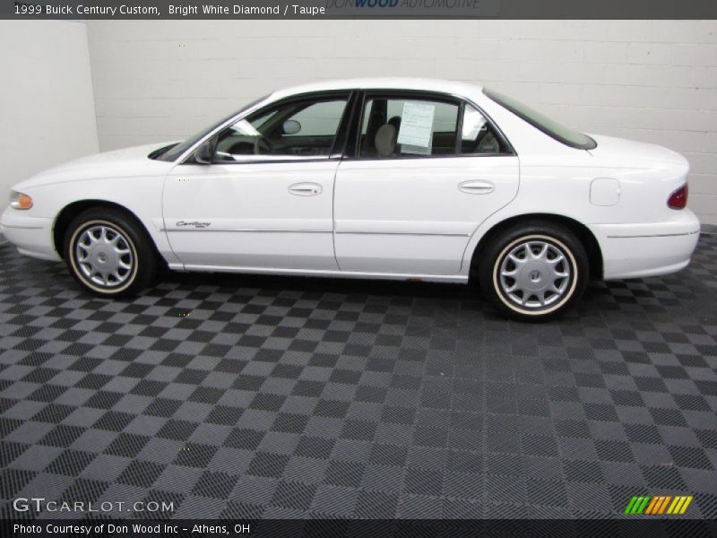 Bright White Diamond / Taupe 1999 Buick Century Custom