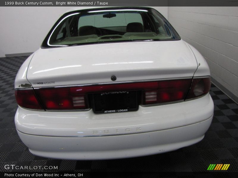 Bright White Diamond / Taupe 1999 Buick Century Custom