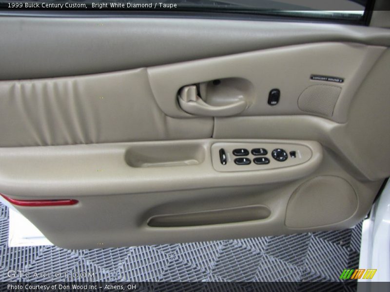Bright White Diamond / Taupe 1999 Buick Century Custom