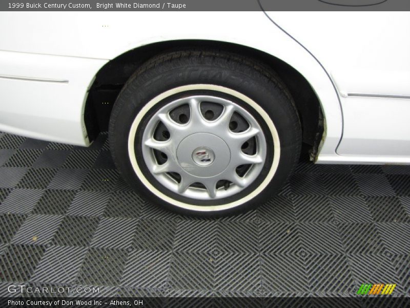 Bright White Diamond / Taupe 1999 Buick Century Custom