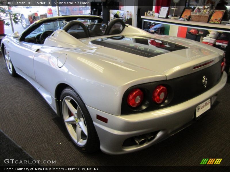 Silver Metallic / Black 2003 Ferrari 360 Spider F1