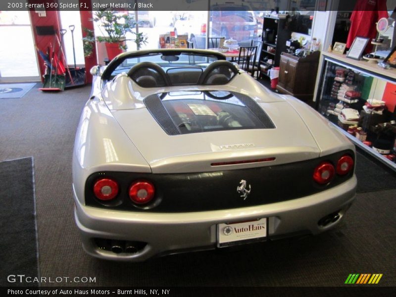 Silver Metallic / Black 2003 Ferrari 360 Spider F1