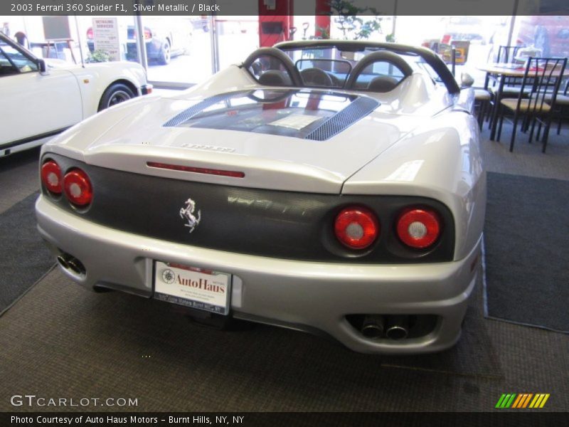 Silver Metallic / Black 2003 Ferrari 360 Spider F1