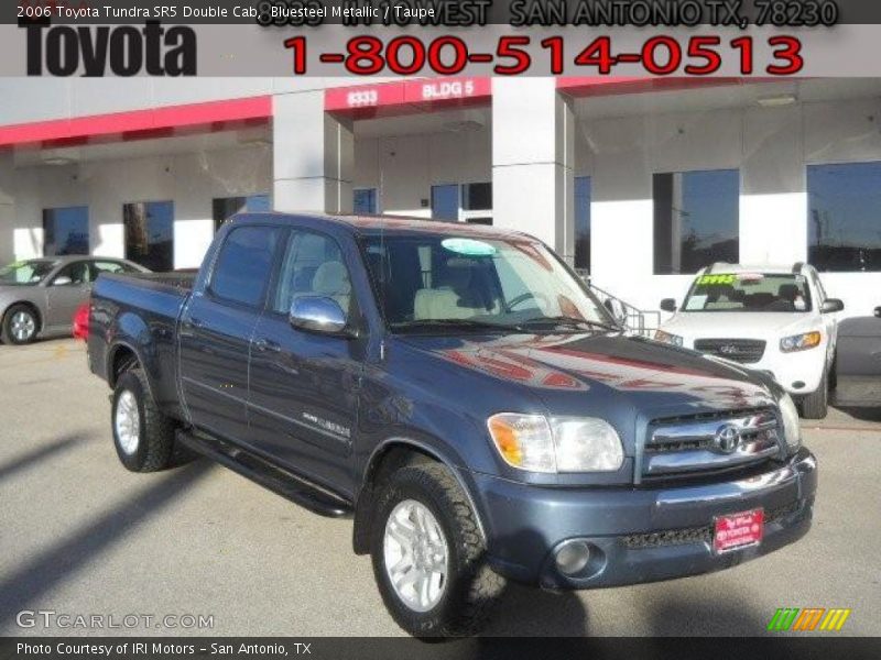 Bluesteel Metallic / Taupe 2006 Toyota Tundra SR5 Double Cab