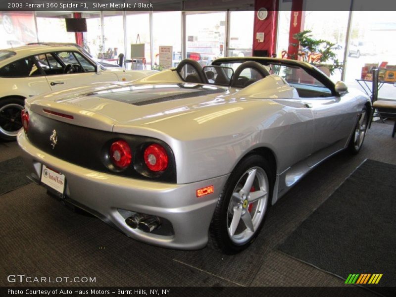 Silver Metallic / Black 2003 Ferrari 360 Spider F1
