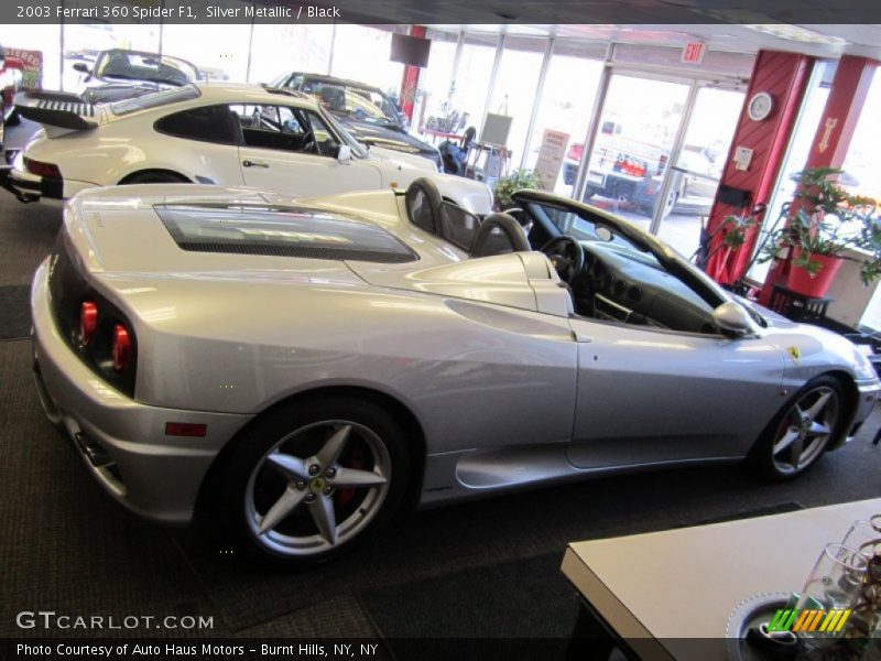Silver Metallic / Black 2003 Ferrari 360 Spider F1