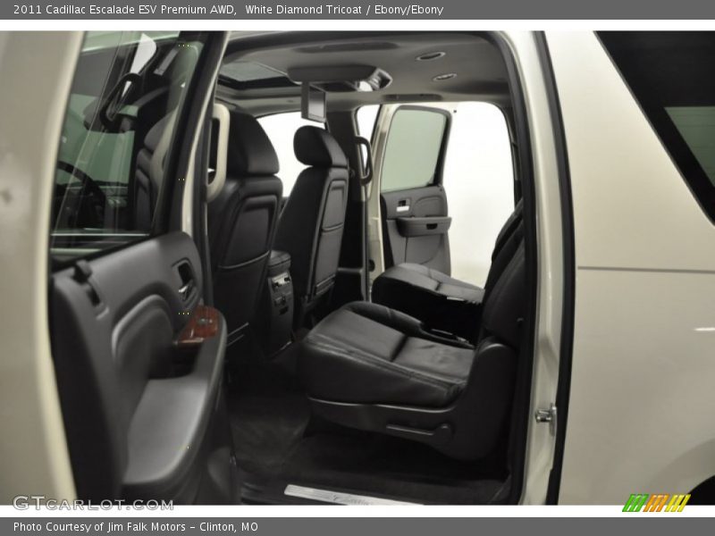 White Diamond Tricoat / Ebony/Ebony 2011 Cadillac Escalade ESV Premium AWD