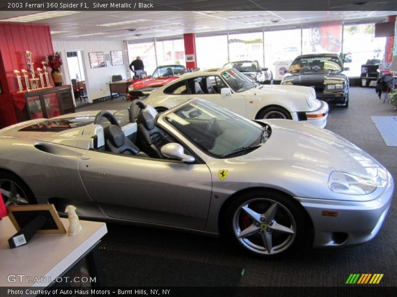 Silver Metallic / Black 2003 Ferrari 360 Spider F1