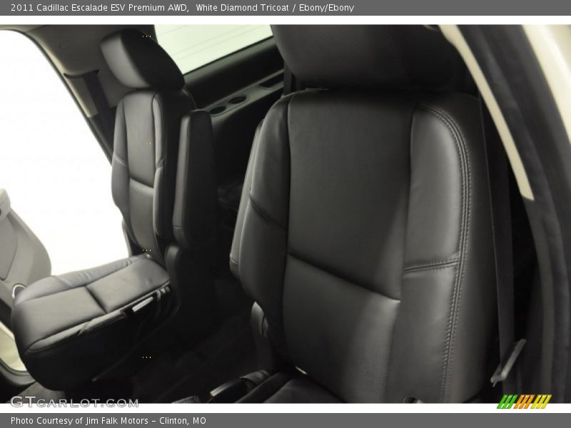 White Diamond Tricoat / Ebony/Ebony 2011 Cadillac Escalade ESV Premium AWD