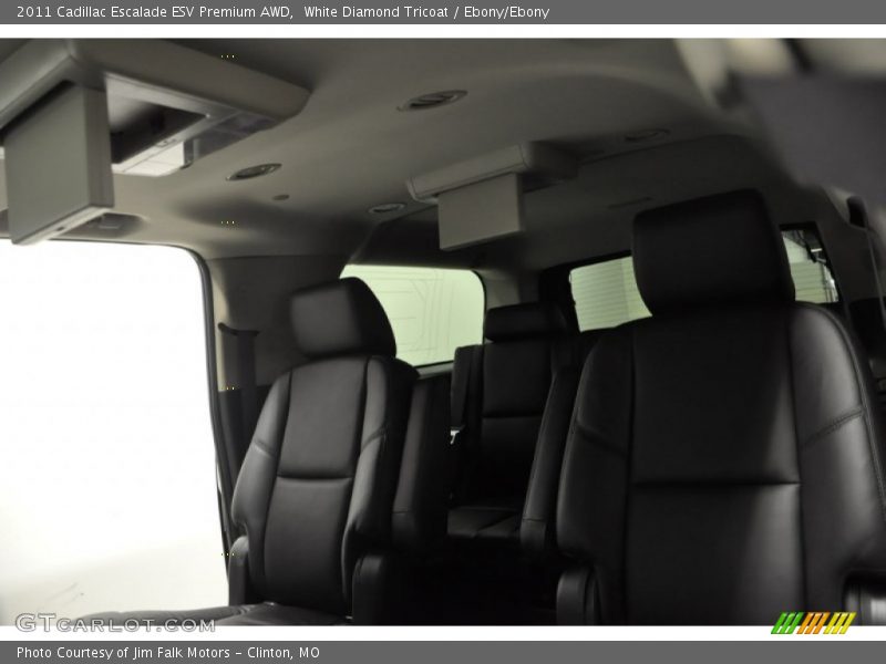 White Diamond Tricoat / Ebony/Ebony 2011 Cadillac Escalade ESV Premium AWD