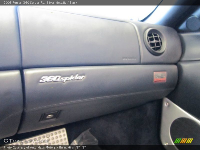 Silver Metallic / Black 2003 Ferrari 360 Spider F1