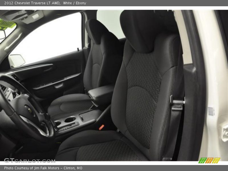 White / Ebony 2012 Chevrolet Traverse LT AWD