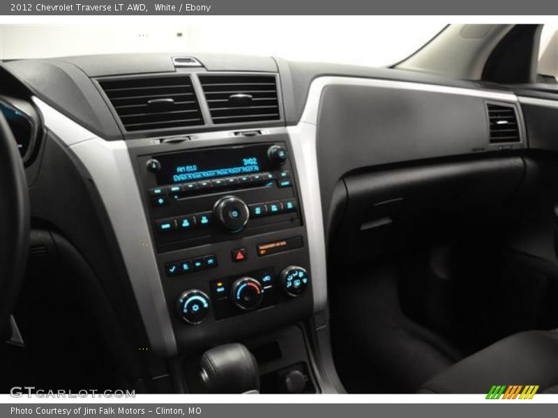 White / Ebony 2012 Chevrolet Traverse LT AWD