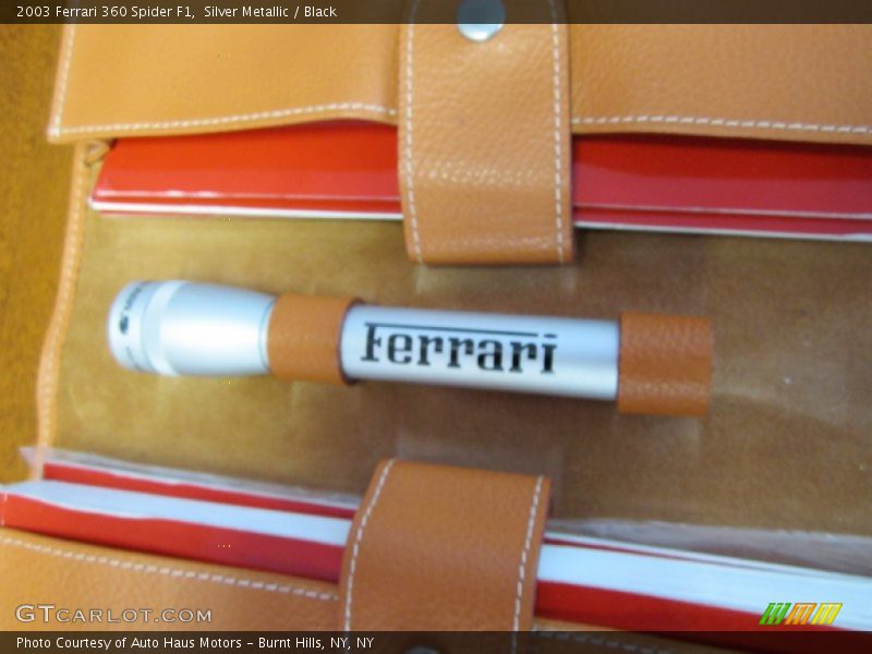 Silver Metallic / Black 2003 Ferrari 360 Spider F1