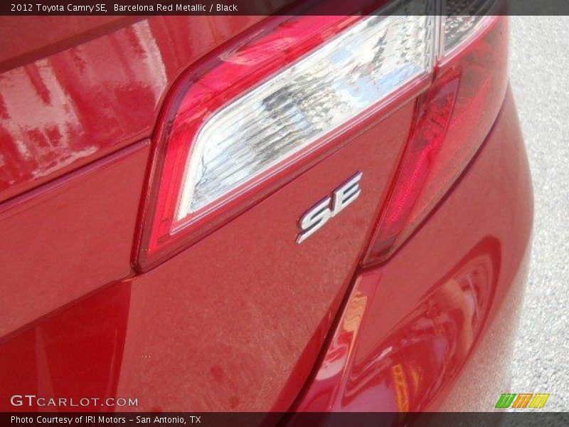 Barcelona Red Metallic / Black 2012 Toyota Camry SE