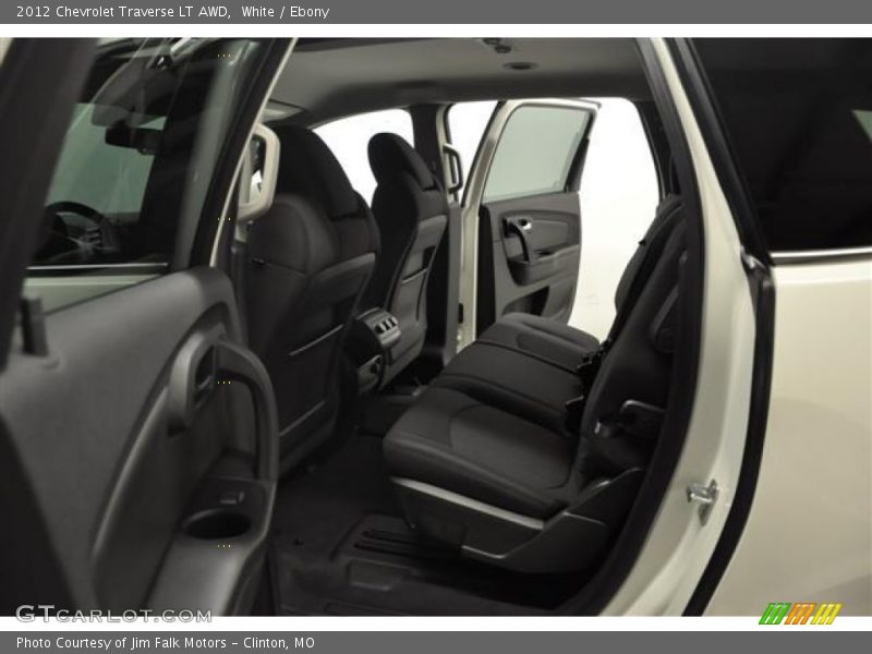 White / Ebony 2012 Chevrolet Traverse LT AWD