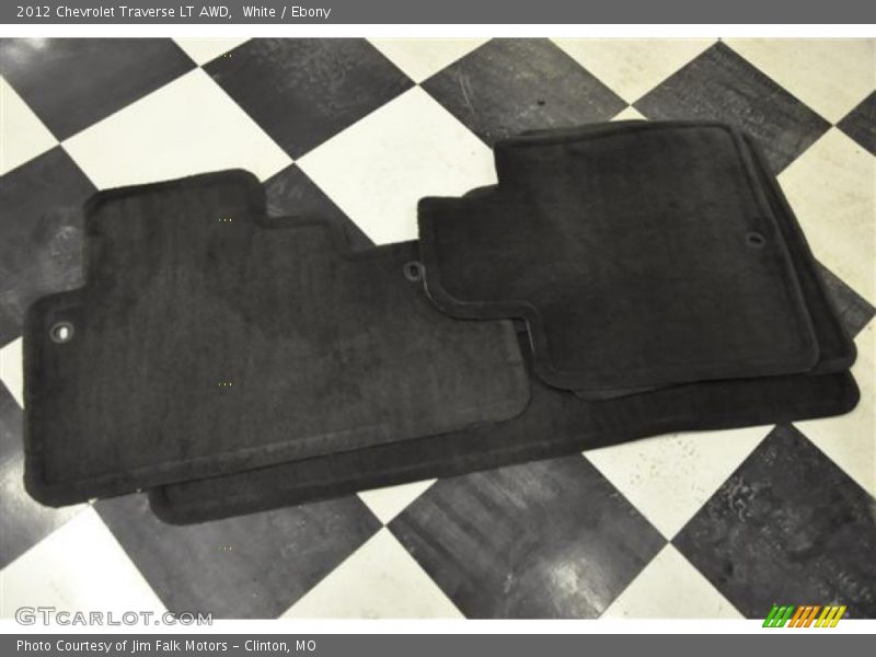 White / Ebony 2012 Chevrolet Traverse LT AWD