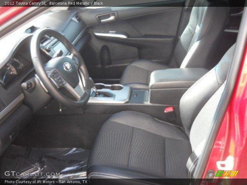 Barcelona Red Metallic / Black 2012 Toyota Camry SE