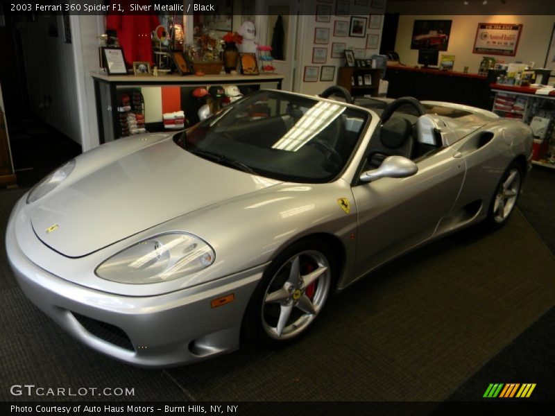 Silver Metallic / Black 2003 Ferrari 360 Spider F1