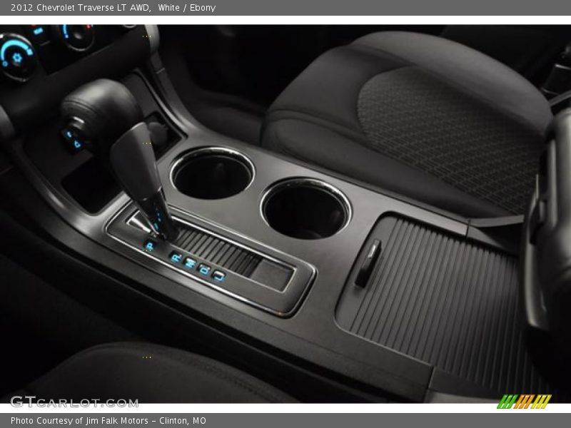 White / Ebony 2012 Chevrolet Traverse LT AWD